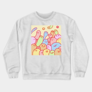 Kawaii blobs - patterns Crewneck Sweatshirt